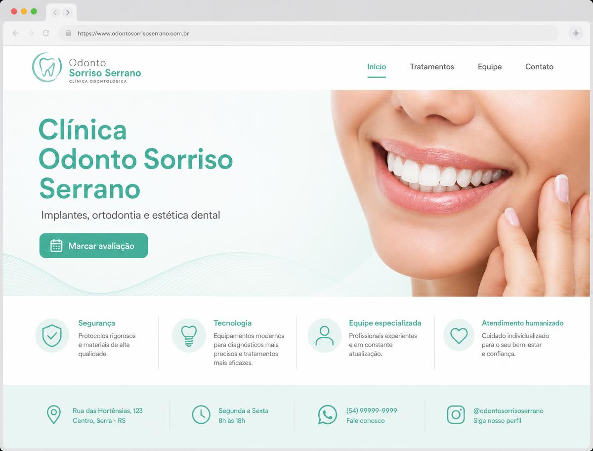 Site para clínica odontológica